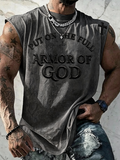 Men'S God'S Full Armor Print Casual T-Shirt