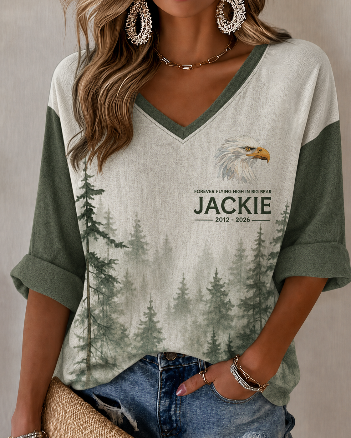 Women'S Casual Bald Eagle