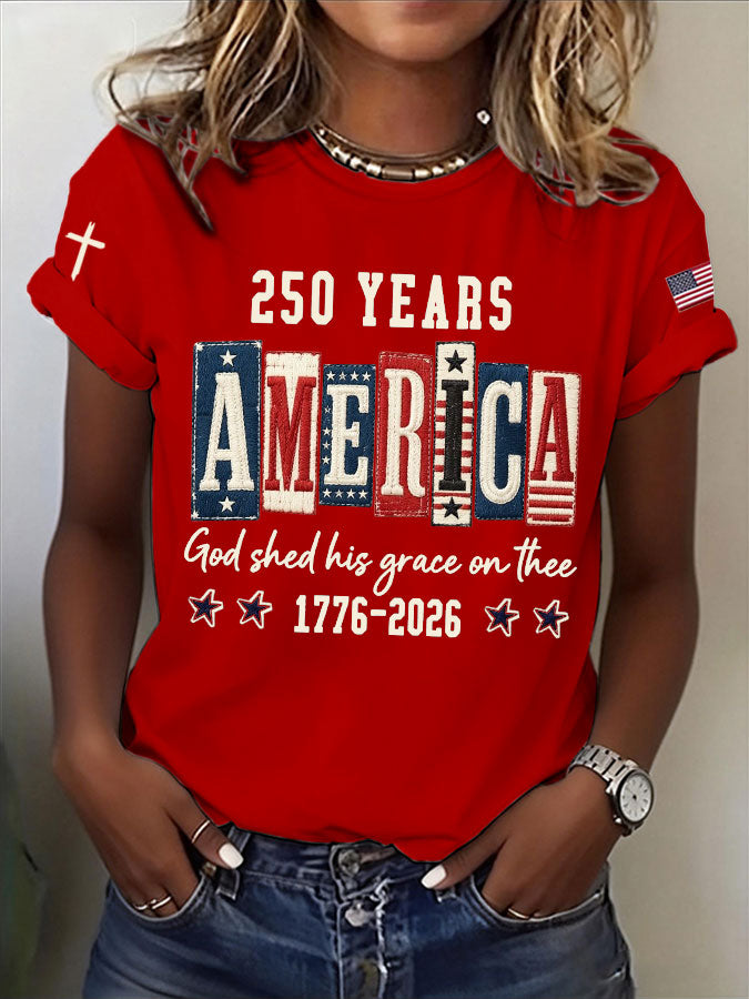Women'S America Faith Printed Casual T-Shirt