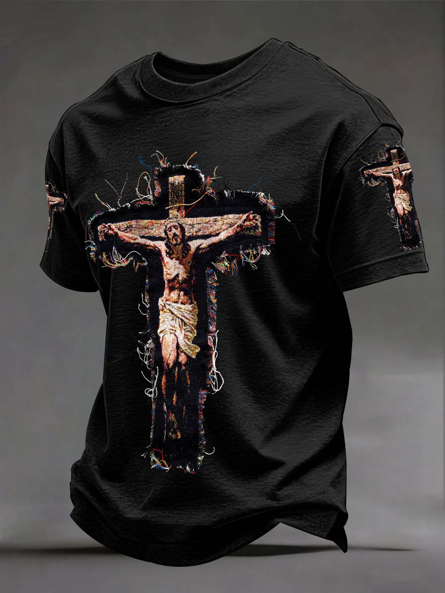 Men'S Christian Jesus Cross T-Shirts
