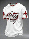 Men'S Christian Cross Short Sleeve T-Shirt