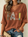 Women's Autumn Fall Printed Top