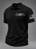 Men'S America 250 In God We Trust Printed Casual Polo Shirt