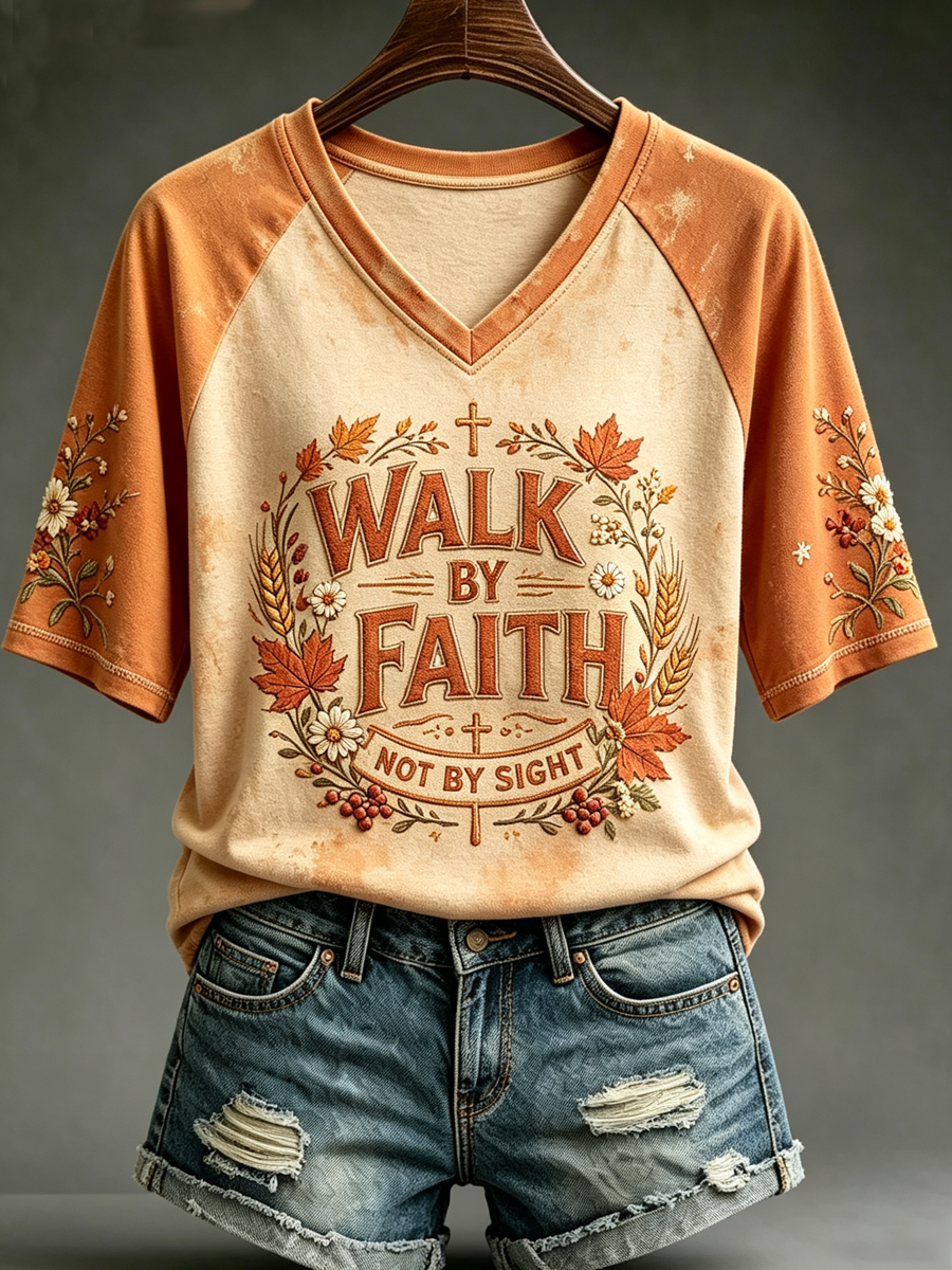 Women Walk By Faith/Not By Sight T-Shirt