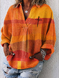 Women'S Faith Art Printed Casual Shirt