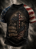 Men'S Spiritual Printed Short Sleeved T-Shirt