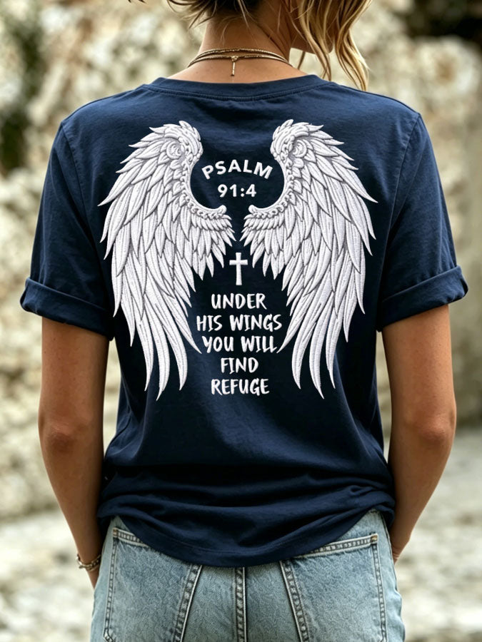 Women'S Angel Wings Christian T-Shirt