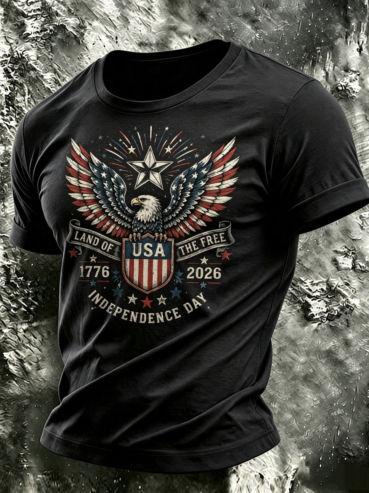 Men'S Independence Day Printed Printed Casual T-Shirt