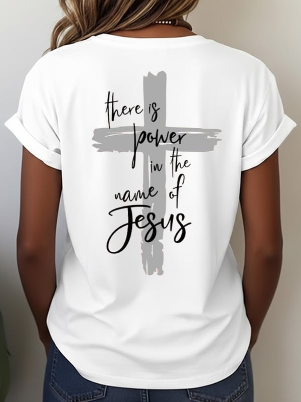 Women'S There Is Power In The Name Of Jesus T-Shirt