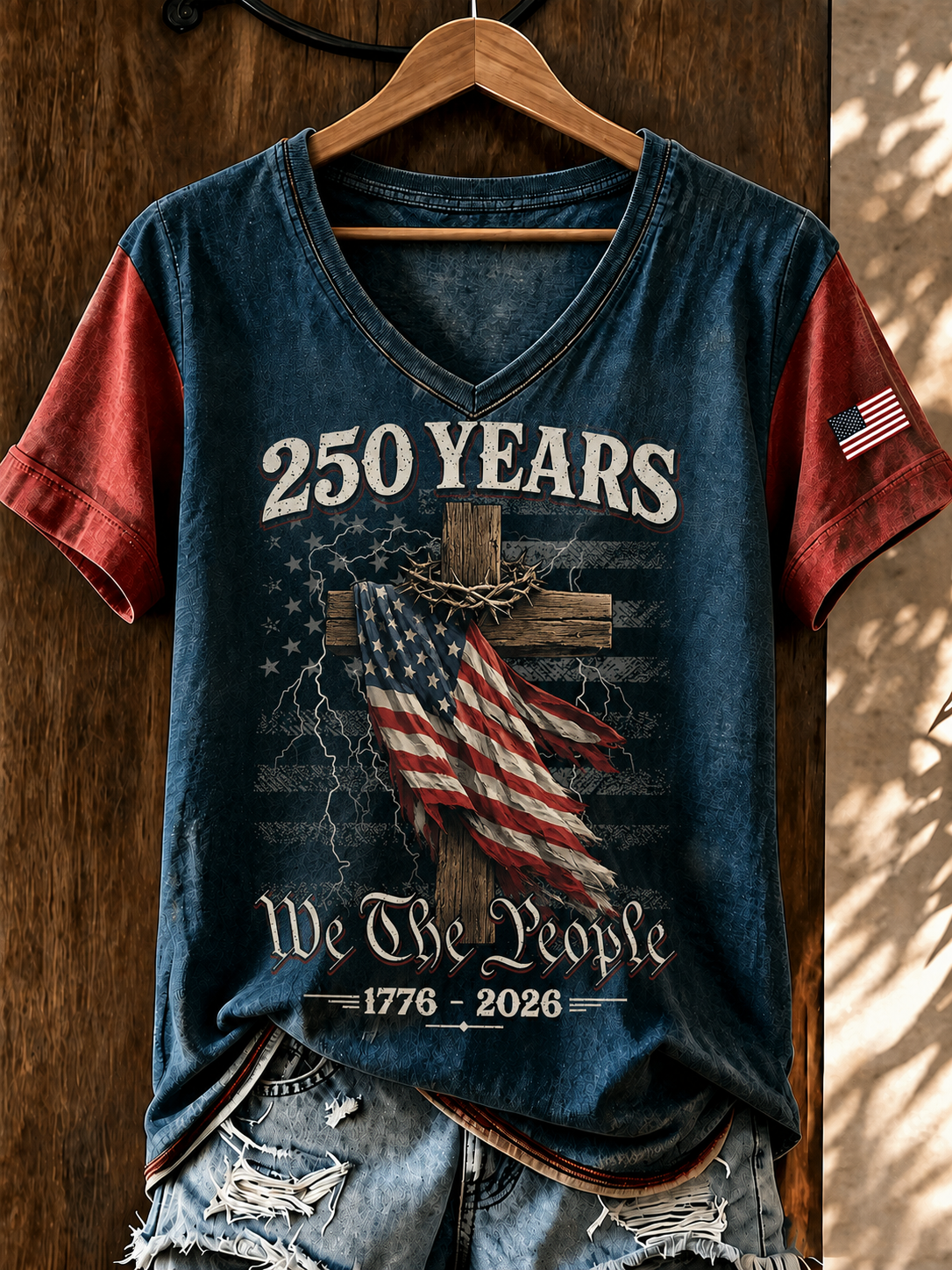 Women'S 250Th Anniversary Printed Casual T-Shirt