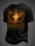 Men's America Flag Print Short Sleeve T-Shirt