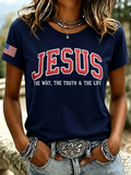 Women's Casual Print Short-Sleeve T-Shirt