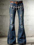 Women's Faith Printed Casual Jeans
