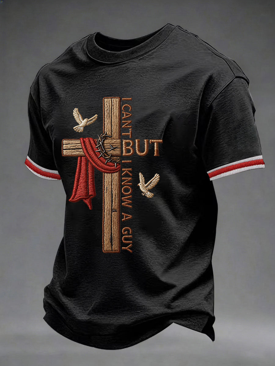 Men'S Faith Print Casual Top