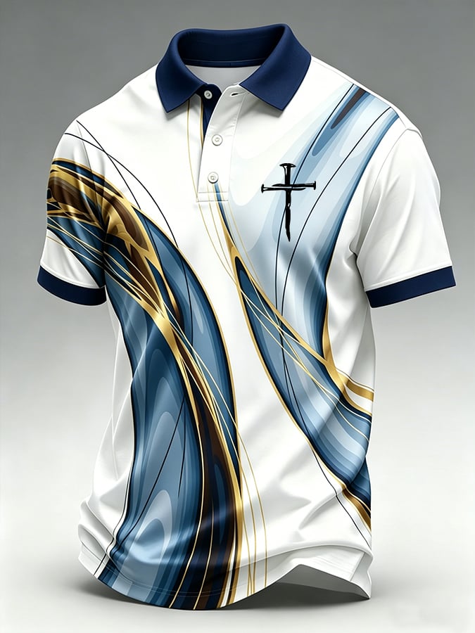 Men's Faith Casual Short-Sleeve Polo Shirt