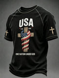 Men's American cross T-shirt