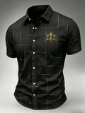 Men's Faith Cross Printed Casual Shirt