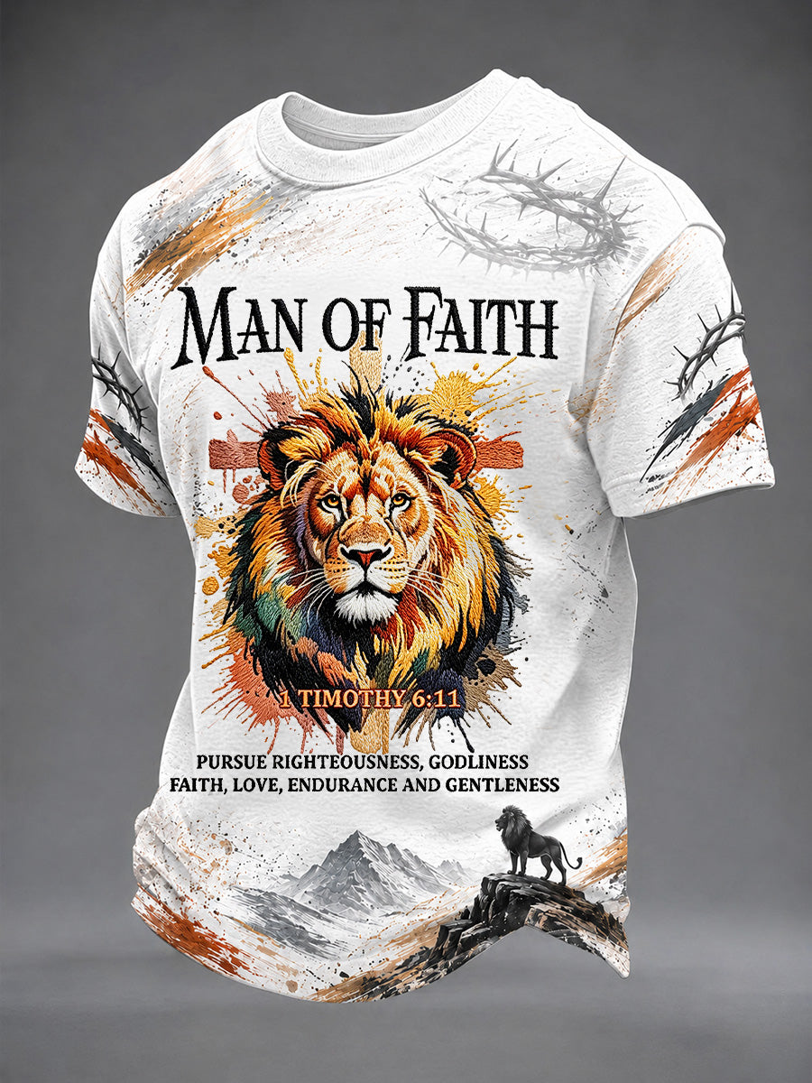 Men'S Faith Printed T-Shirt