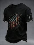 Men'S Faith Print Casual Top