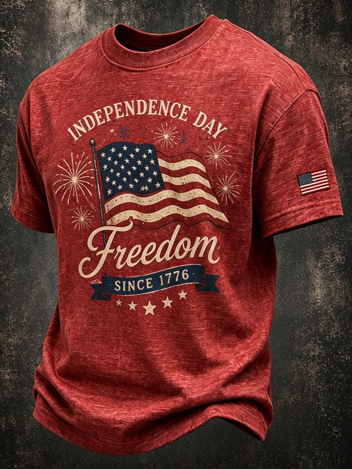 Men'S Independence Day Printed Printed Casual T-Shirt