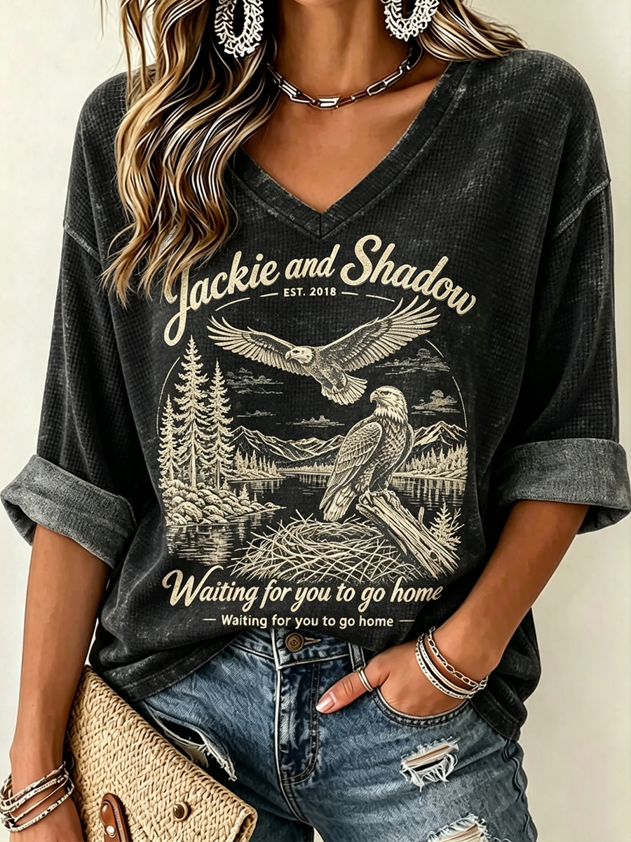 Women's Jackie Forever Our Queen Print Top