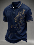 Men'S Faith Printed Casual Lapel POLO