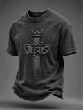 Men's Retro Print Short-Sleeve T-Shirt