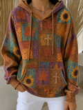 Women's Fall Printed casual hoodie