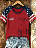 Women'S Patriotic Religious Printed T-Shirt