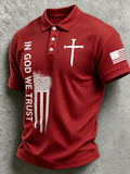 Men'S God Bless Retro American Flag Shirt