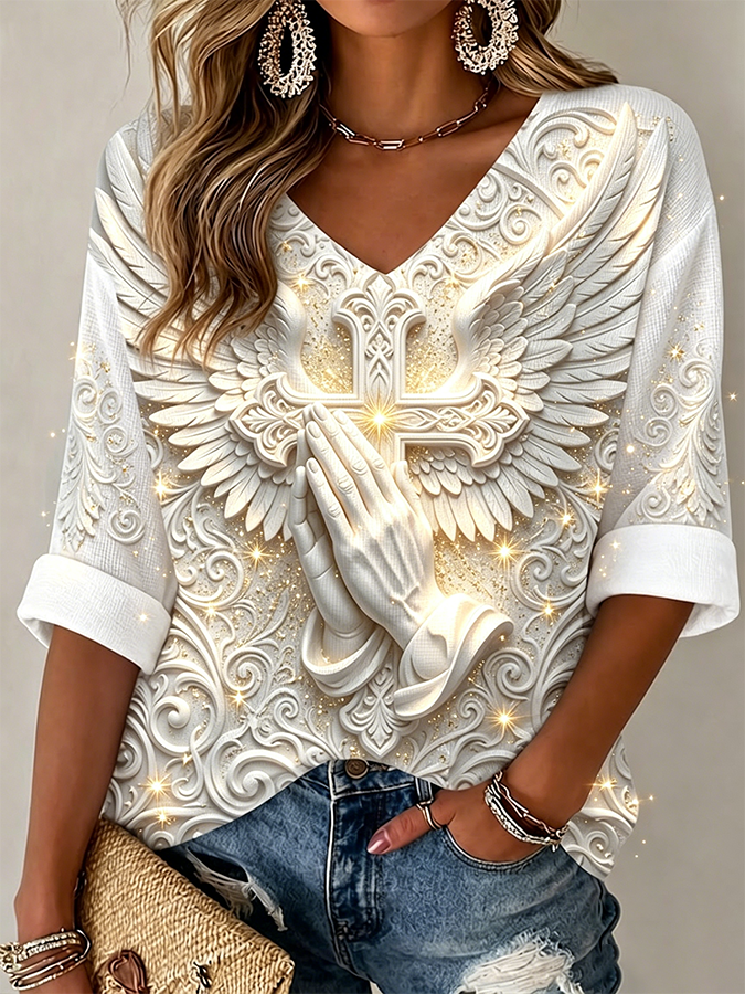 Women's Religious Beliefs Print Vest