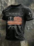 Men's Loves Jesus And Also Loves American T-Shirts