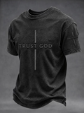 Men's Retro Print Short-Sleeve T-Shirt