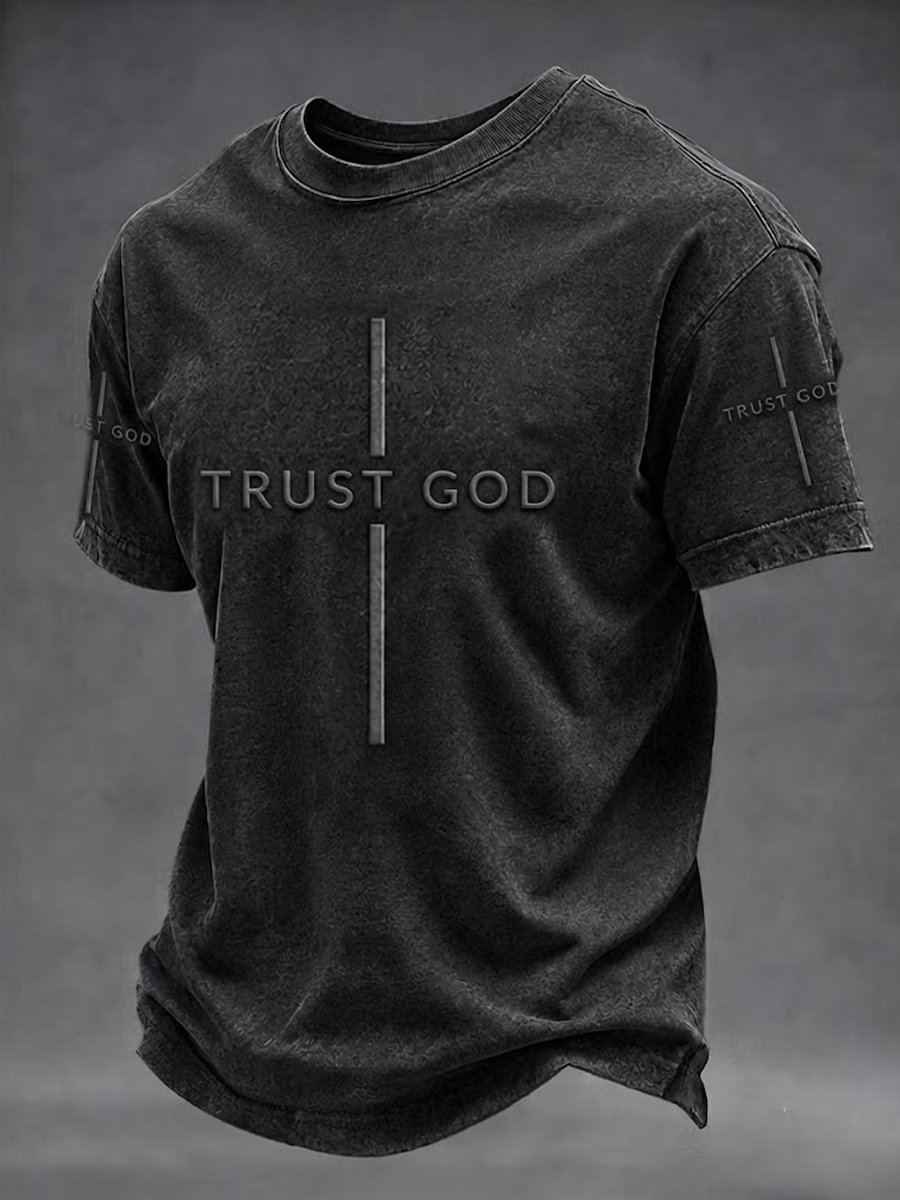 Men's Retro Print Short-Sleeve T-Shirt