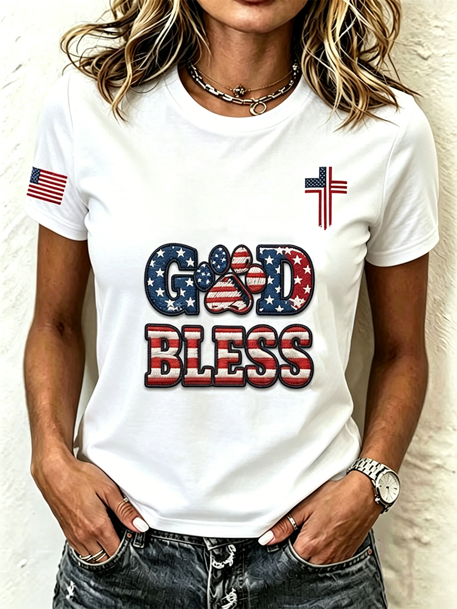 Women'S God Bless America T-Shirt