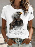 Brave The Storm Jackie Fly Free Oatmeal Graphic T Shirt