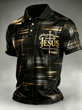 Men'S Faith Printed Casual Collar Shirt