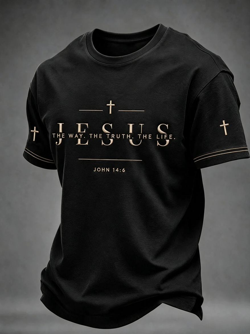 Men's Faith Casual Printed T-Shirt