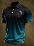 Men's Gradient Religious Beliefs Polo Shirt