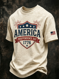 Men'S Independence Day Printed Printed Casual T-Shirt