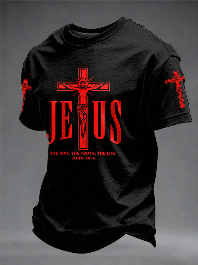 Men's Faith Print Short Sleeve T-Shirt
