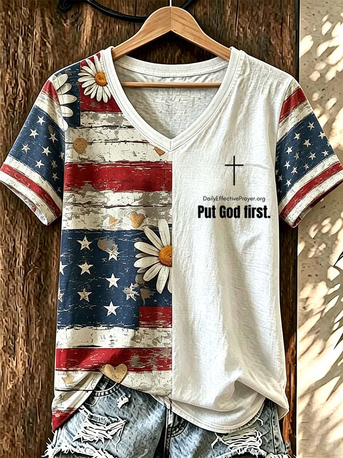 Women Put God First In Printed T-Shirts