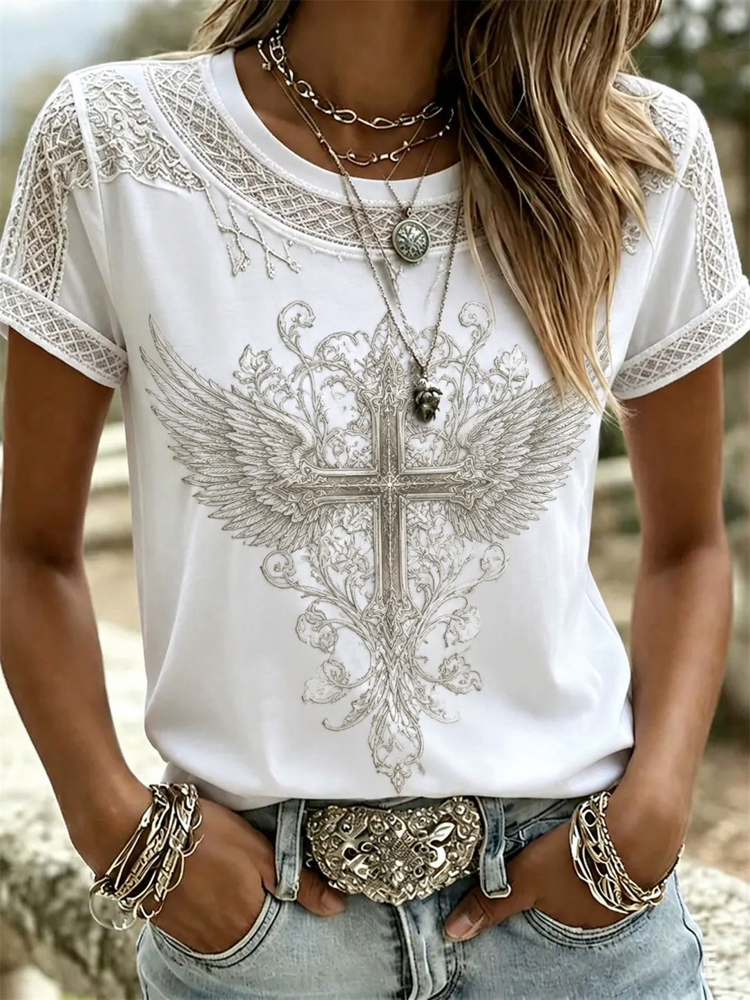 Women'S Faith Cross T-Shirt