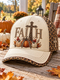 A Unisex Autumn And Winter Faith Printed Baseball Cap