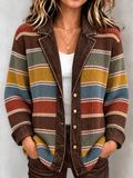 Women'S Stripe Printed Jacket