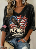 Women's Jackie Forever Our Queen Print Top