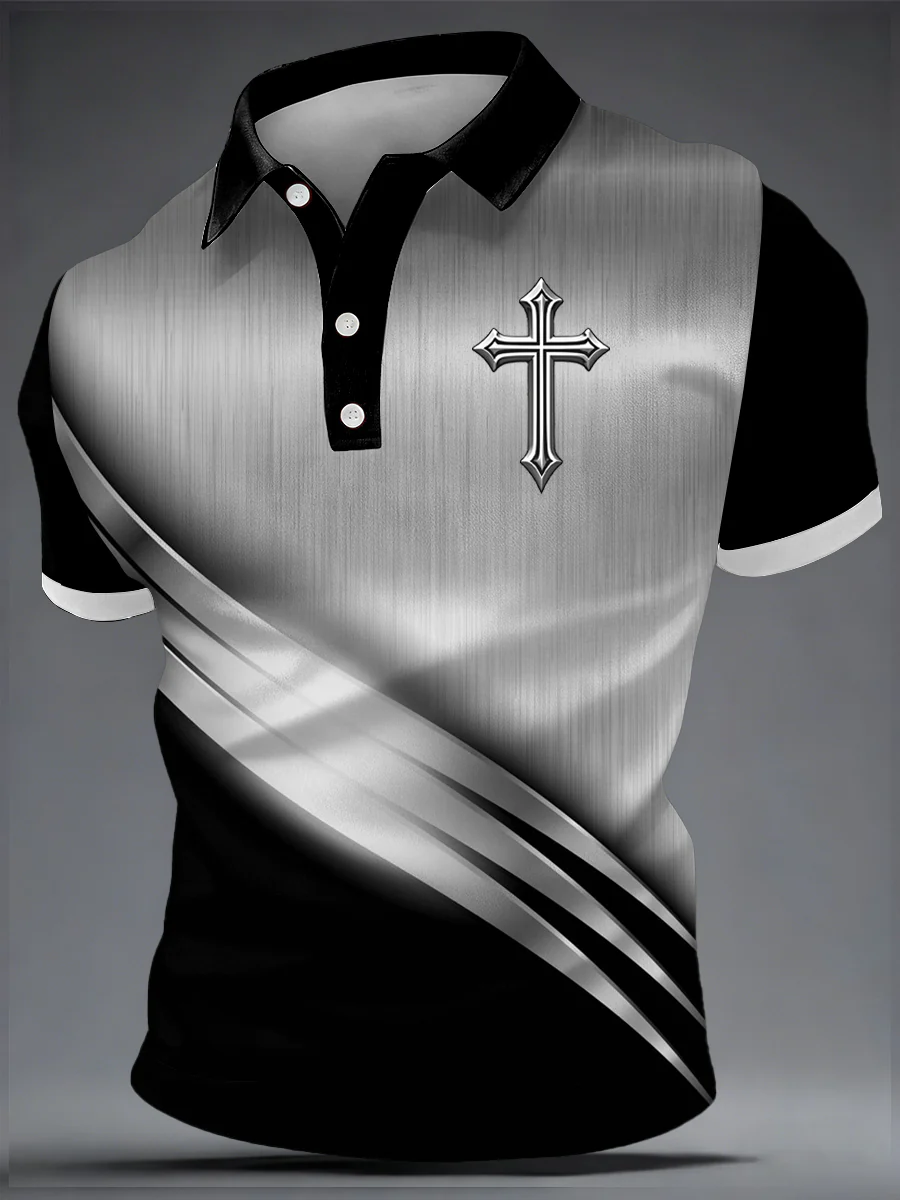 Men'S Faith Print Casual Top