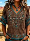 Women'S Vintage Western Style T-Shirt