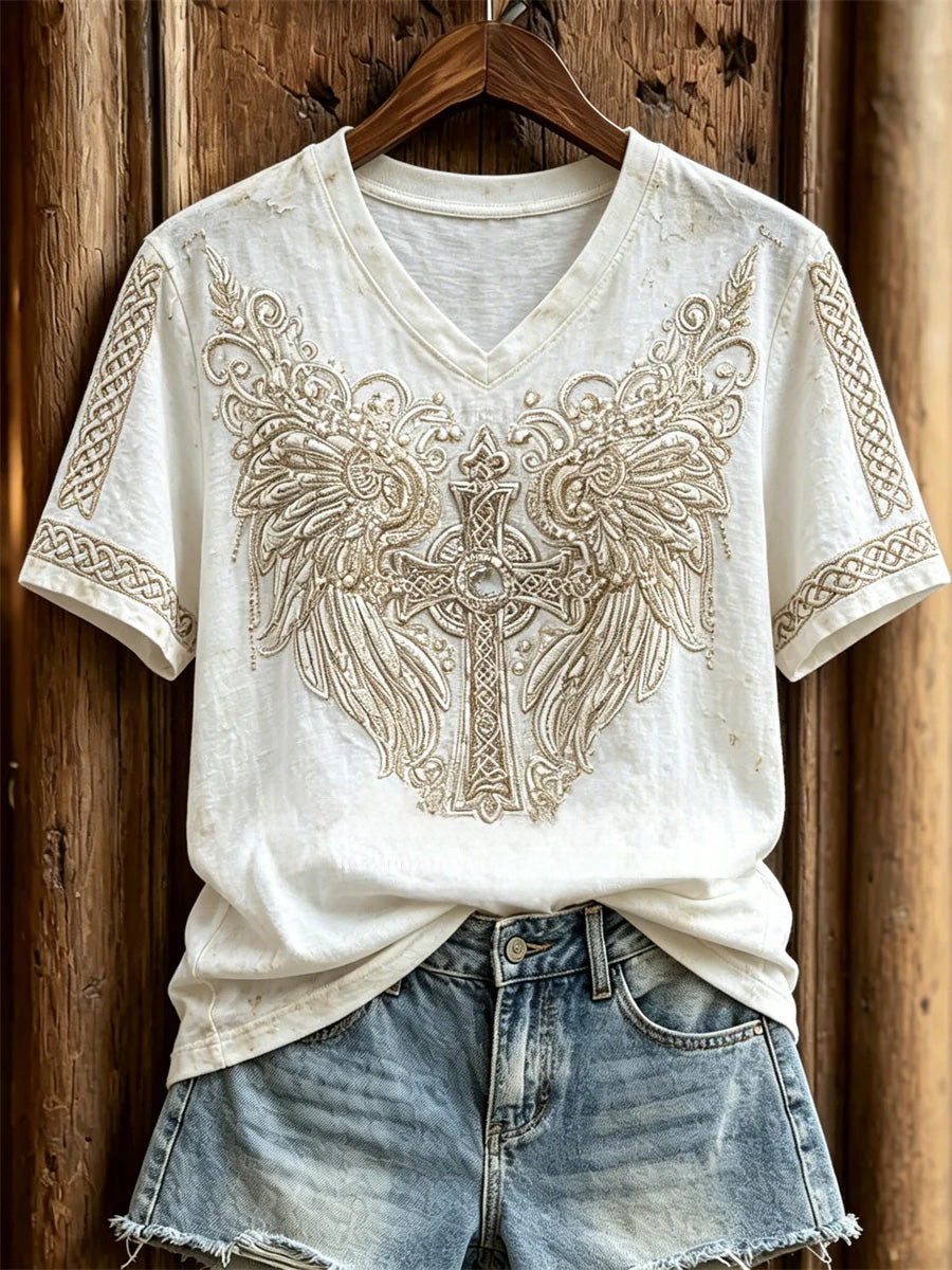 Women's Faith Cotton Linen Top