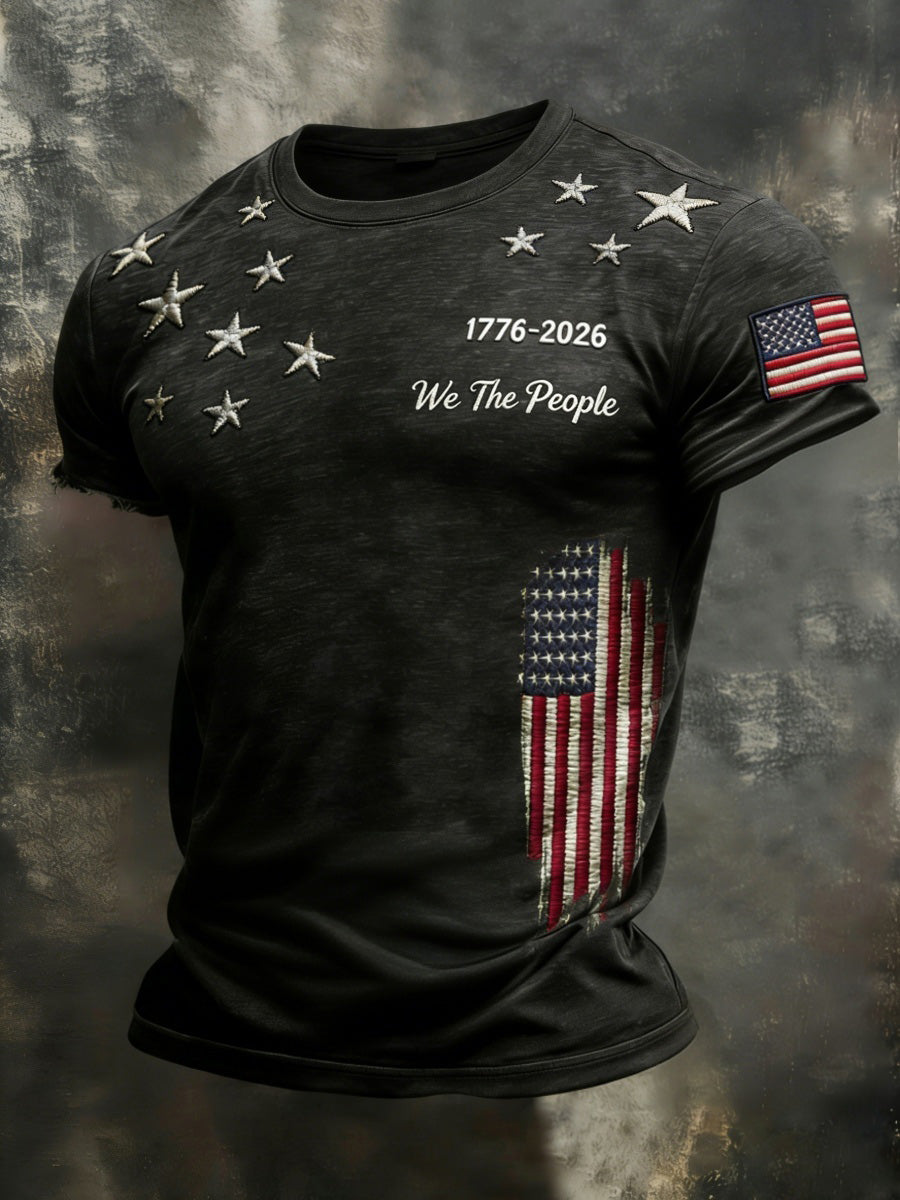 Men's “We the People” Printed Casual T-Shirt